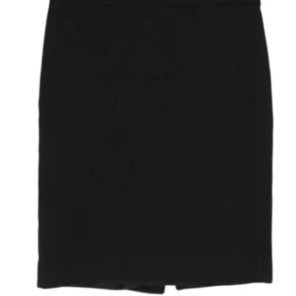 J.CREW Straight Pencil Skirt Wool Black 6